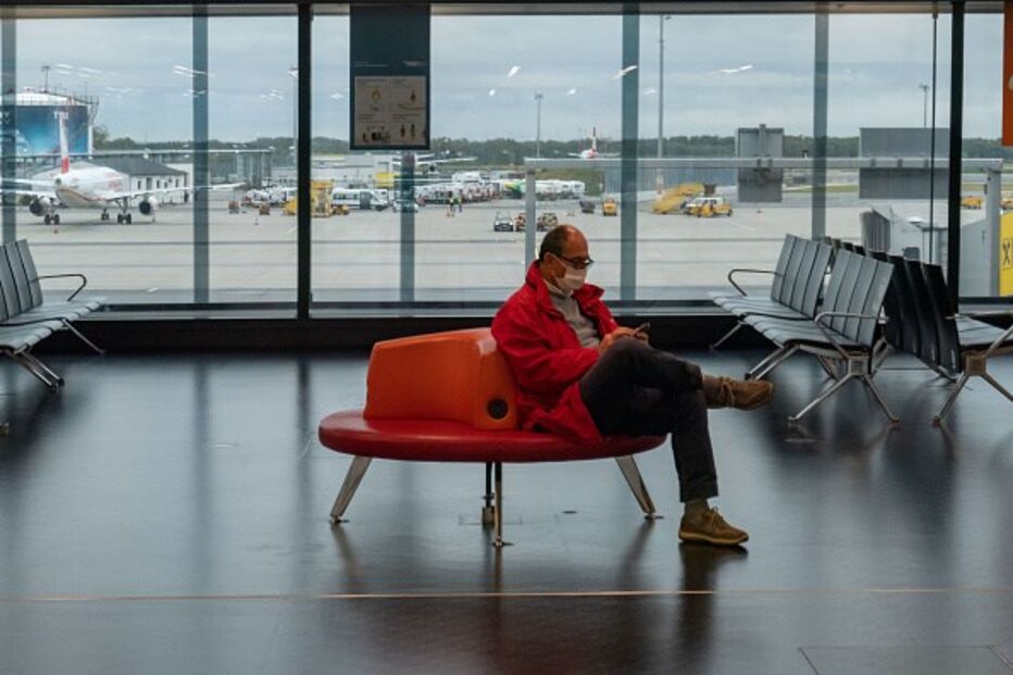 Passageiros da Austrian Airlines em Viena