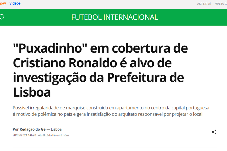 Casa de Ronaldo em destaque na imprensa espanhola	