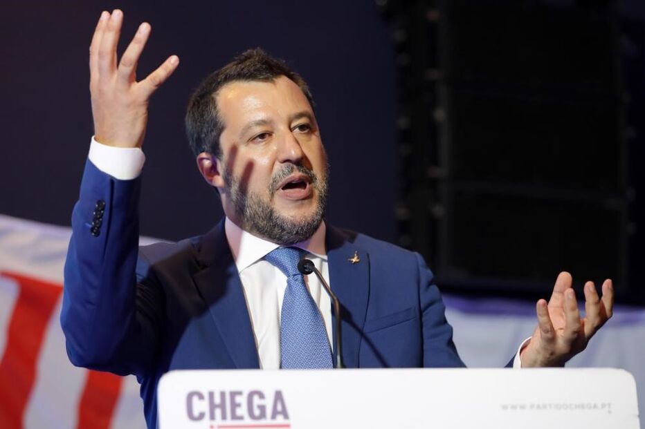 Vice primeiro-ministro italiano Matteo Salvini 