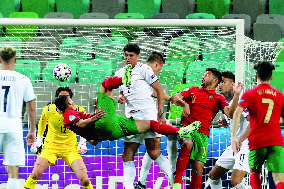 Dany Mota marcou o primeiro golo de Portugal 