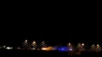 Autocarro incendeia-se na Ponte Vasco da Gama