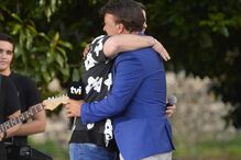 Tony Carreira na TVI com o filho David