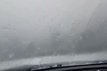 Chuva e granizo em Montalegre