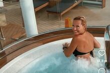 Fernanda Serrano num cruzeiro