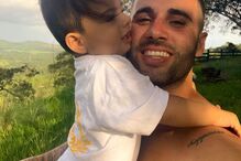 Cláudio Viana e o filho Benjamín