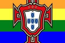 Símbolo da FPF pintou-se com as cores da bandeira LGBT