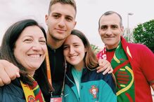 Família de Dalot ficou em êxtase com a estreia do lateral na Seleção