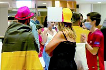 Georgina Rodríguez à chegada ao hotel