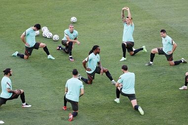 Seleção portuguesa conta com todos os jogadores disponíveis no último treino antes da Bélgica