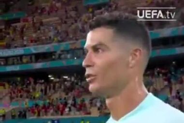 "Sorte": A conversa entre Cristiano Ronaldo e Courtois no fim do Bélgica-Portugal