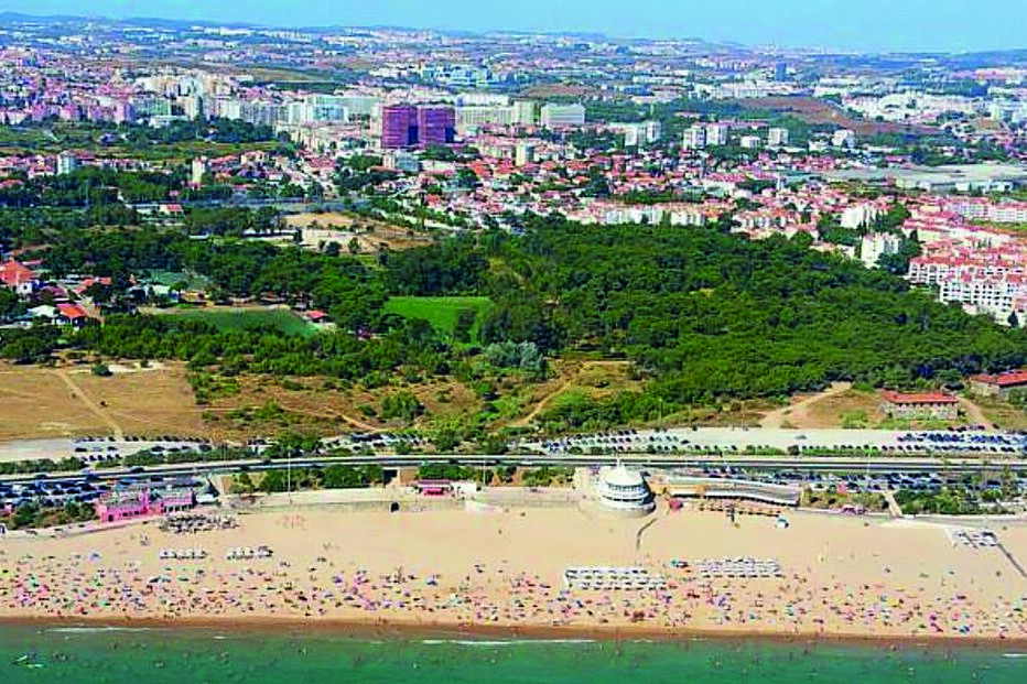 Vista aérea da área correspondente à Quinta dos Ingleses, onde está prevista a construção de uma urbanização