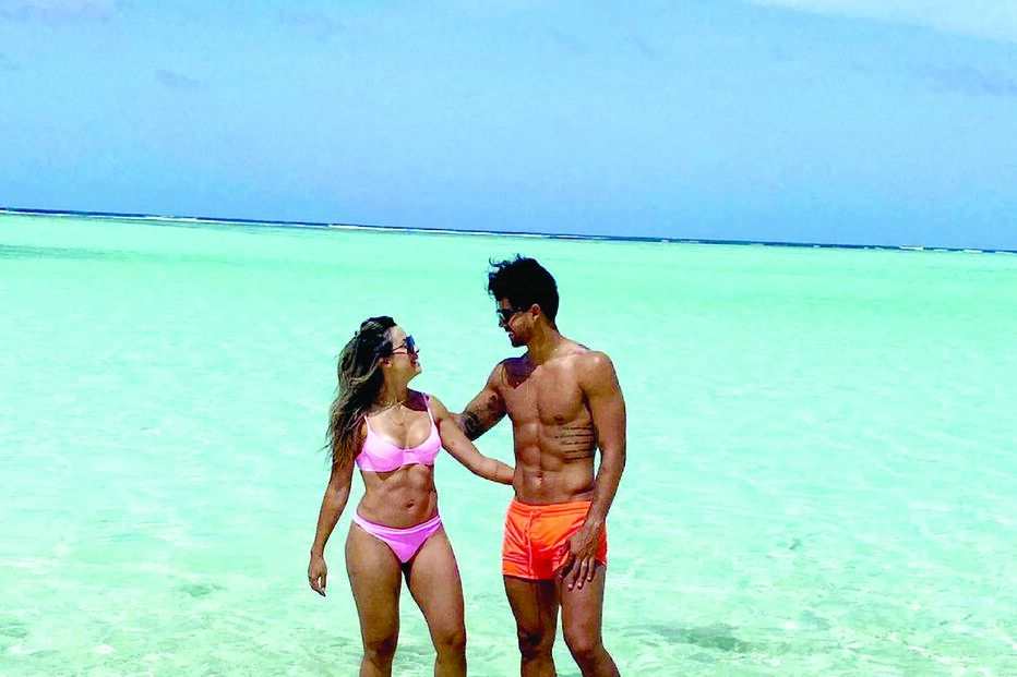 Renan Ribeiro e a mulher, Rayane