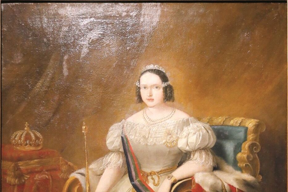 D. Maria II num dos muitos retratos feitos ao longo do reinado  