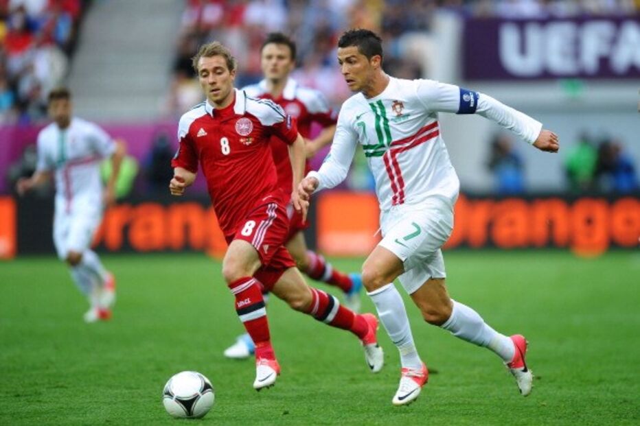 Cristiano Ronaldo deseja melhoras a Eriksen após momento dramático em campo