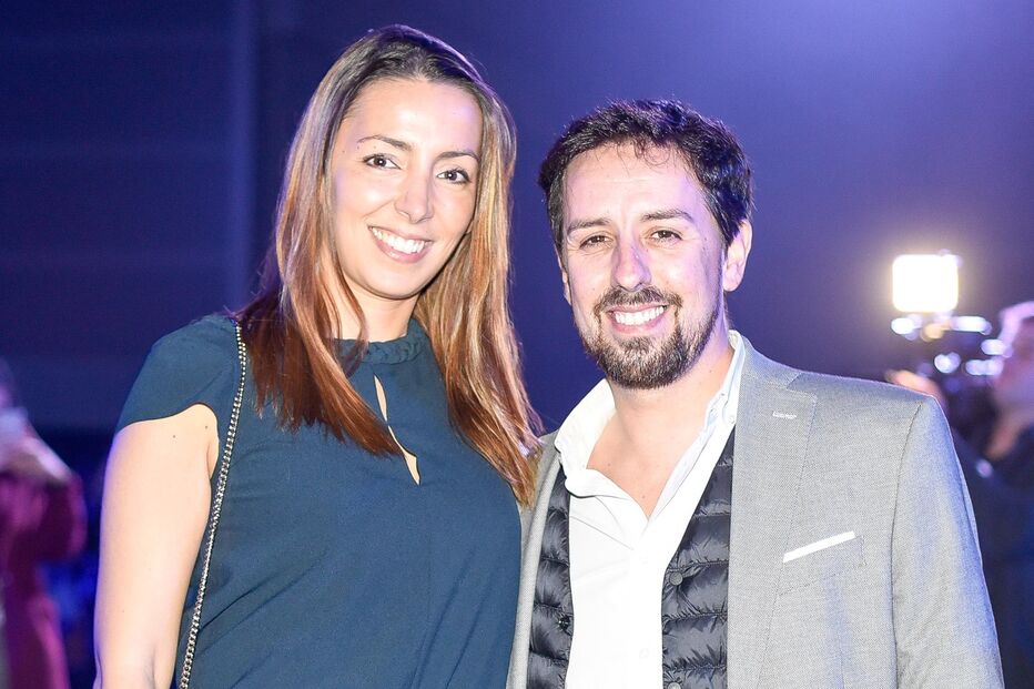 Manuel Marques com a ex-mulher, Ana