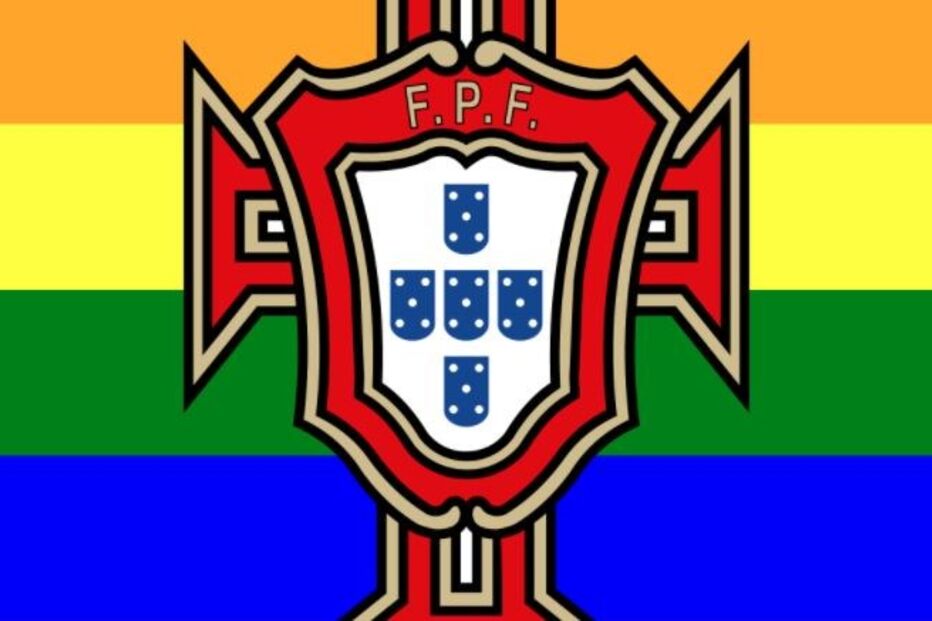 Símbolo da FPF pintou-se com as cores da bandeira LGBT
