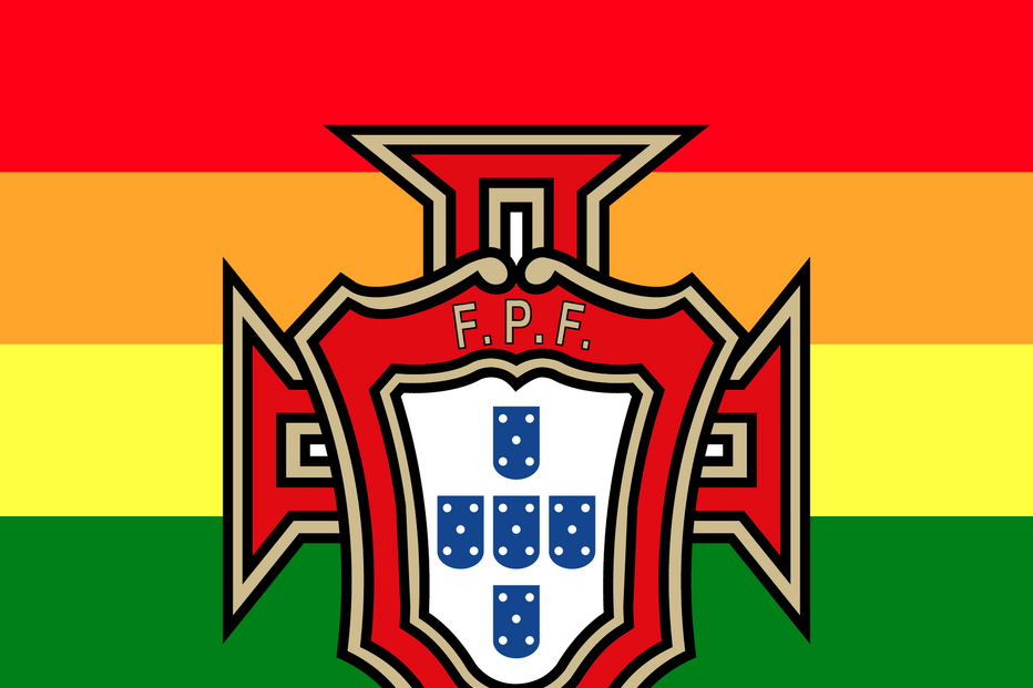 Símbolo da FPF pintou-se com as cores da bandeira LGBT