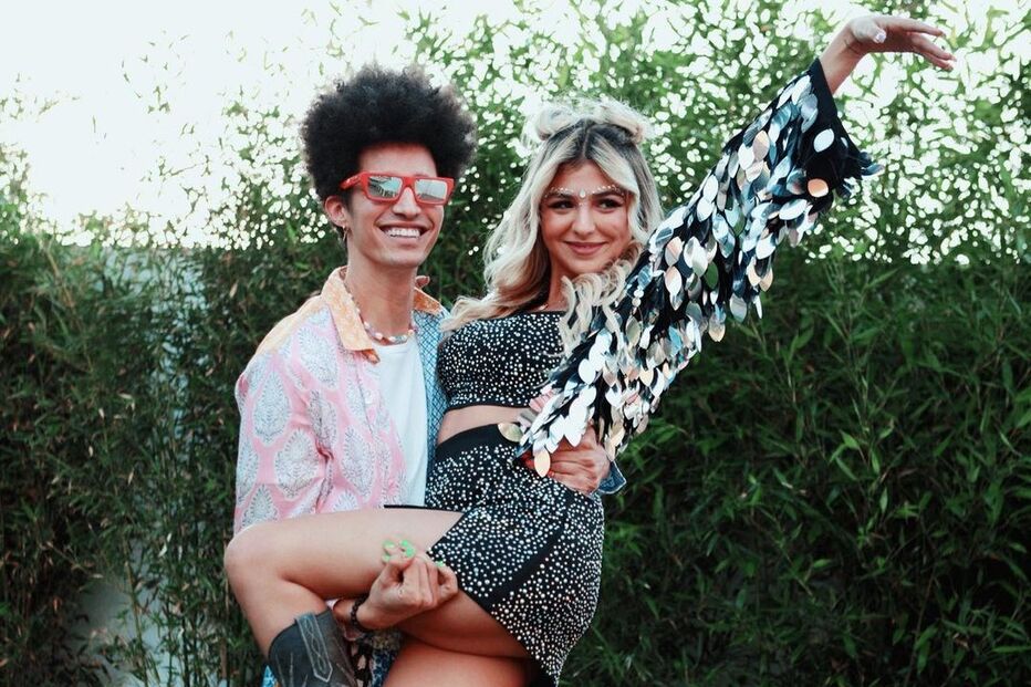 Bárbara Bandeira e Luis Borges