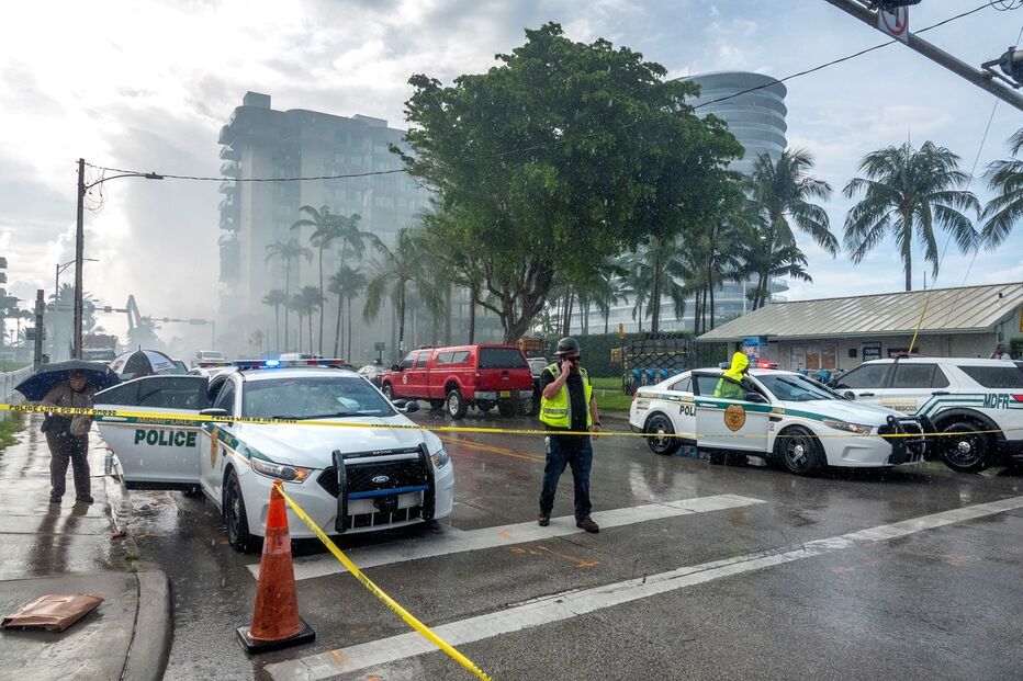Desabamento de prédio de luxo em Miami