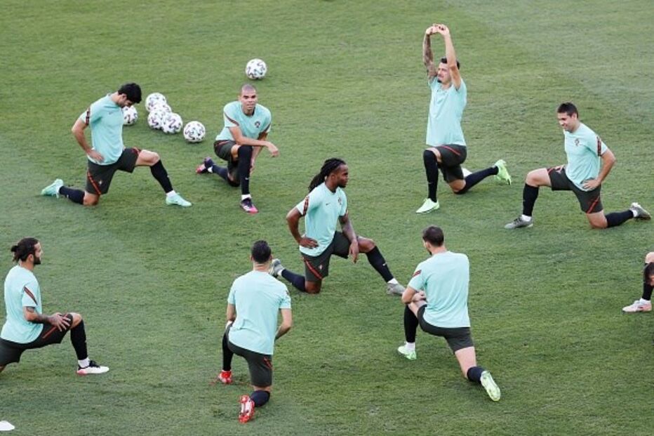 Seleção portuguesa conta com todos os jogadores disponíveis no último treino antes da Bélgica