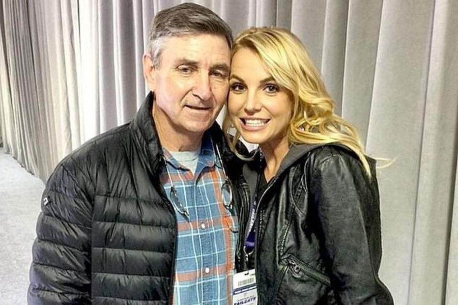 Britney Spears com o pai