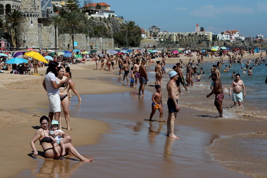 Praia do Tamariz, em Cascais
