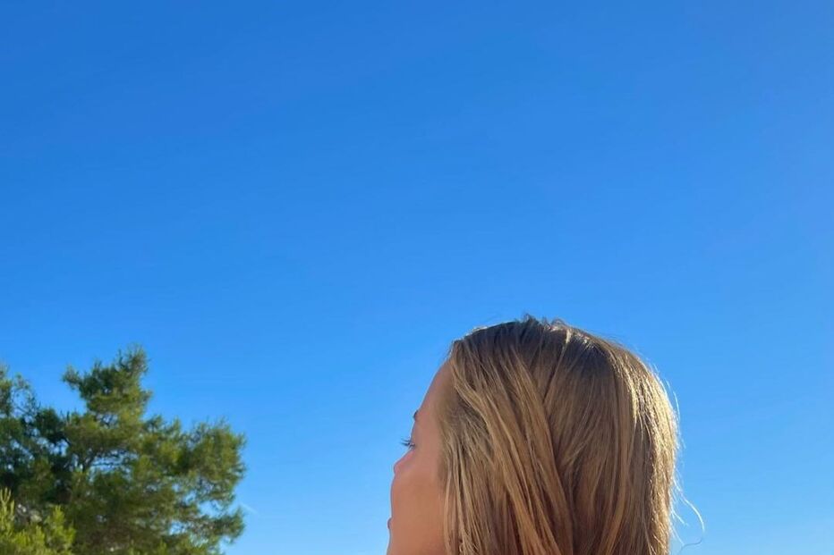 Margarida Corceiro de férias em Menorca