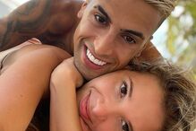 João Cancelo e Daniela Machado