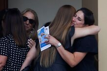 Marcus Guara, a mulher Ana e as duas filhas, Lucia e Emma, de 10 e 4 anos, respetivamente, foram homenageados por familiares e amigos