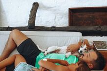 Pedro Teixeira com a filha Maria