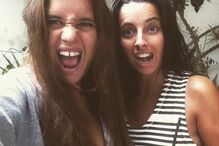 Constança Braddell com a irmã Vera Salvador Marques