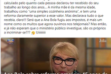 Quintino Aires critica Ana Bola