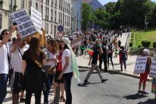 Protesto em Lisboa contra certificado digital Covid-19