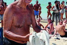 Marcelo Rebelo de Sousa aprecia mergulhar nas águas algarvias há largos anos 