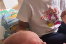 Theo e Lau, filhos de Blaya