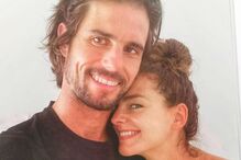 Leonor Seixas com o namorado