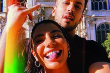 David e a namorada Carolina Carvalho