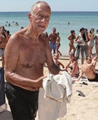 Marcelo Rebelo de Sousa na praia