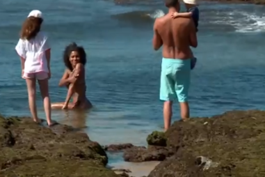 Repórter 'Boa Onda' foi a banhos na praia da Parede em Cascais