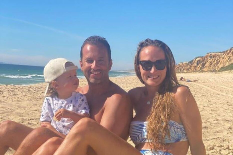 Frederico Varandas com a mulher e o filho