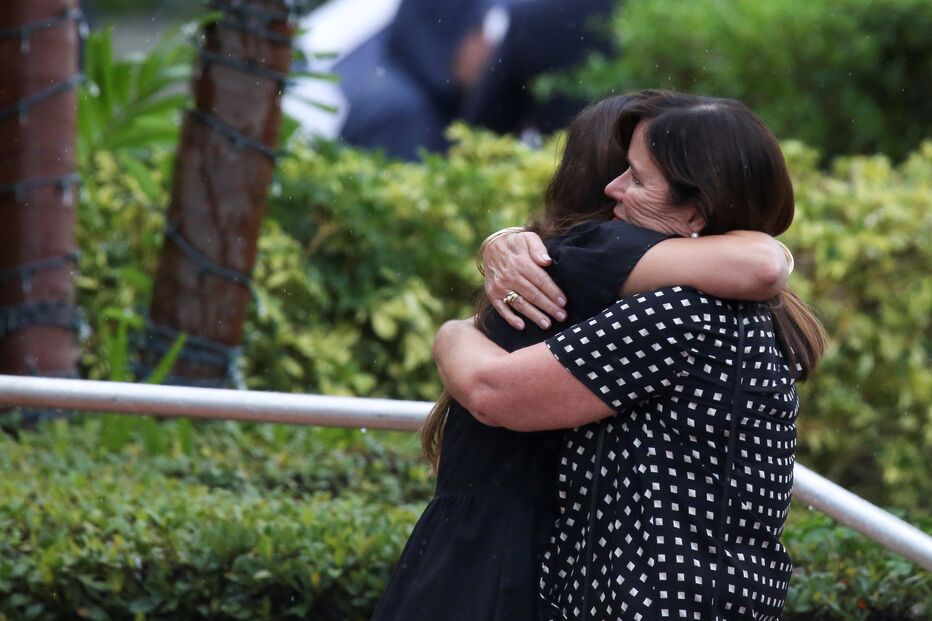 Marcus Guara, a mulher Ana e as duas filhas, Lucia e Emma, de 10 e 4 anos, respetivamente, foram homenageados por familiares e amigos