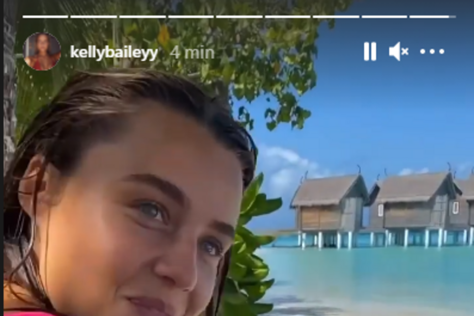 Kelly Bailey e Lourenço Ortigão nas Maldivas