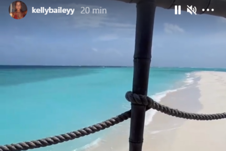 Kelly Bailey e Lourenço Ortigão nas Maldivas