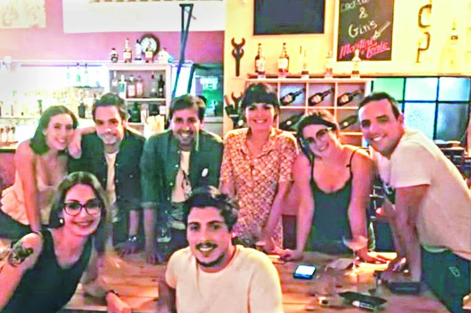 Manuel Marques e Beatriz Barosa num jantar de amigos   