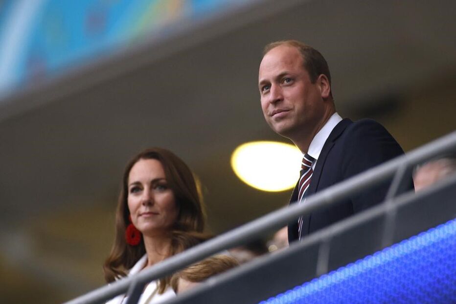 Príncipe William e Kate assistiram ao jogo da final do Euro 2020