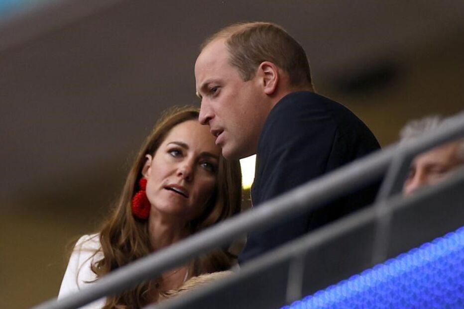 Príncipe William e Kate assistiram ao jogo da final do Euro 2020