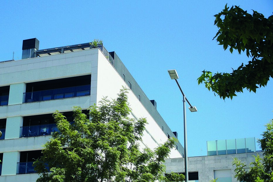 Prédio está localizado numa zona nobre da cidade de Leiria