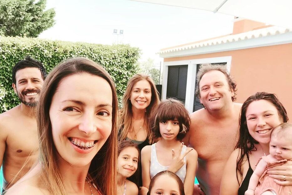 Ana Martins acompanhada dos amigos