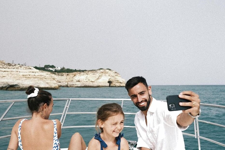 Bruno Fernandes com a família