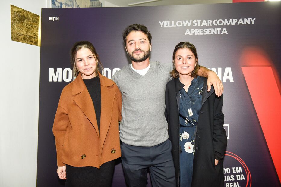 Matilde, Carolina e Rui Maria Pêgo, filhos de Júlia Pinheiro